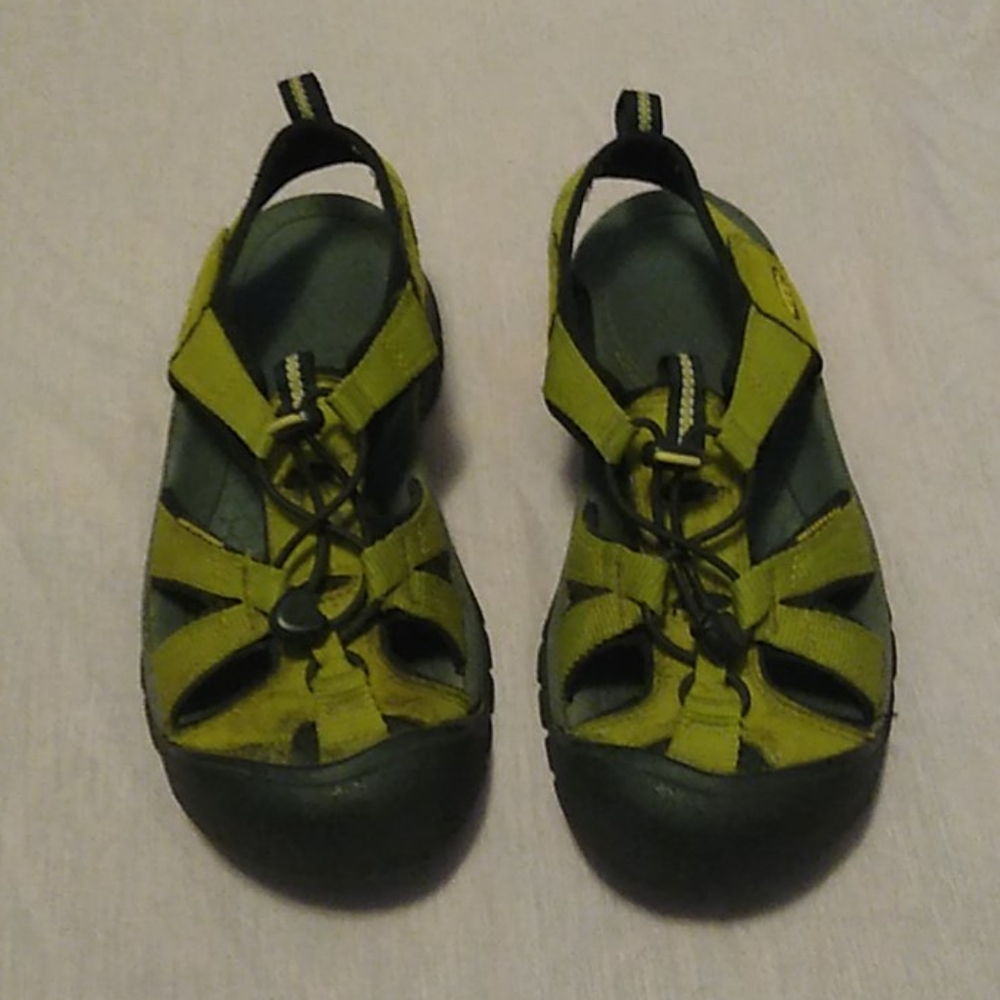 Green Keen sandals